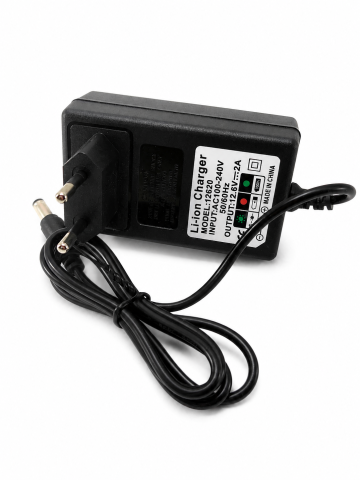 Incarcare, descarcare si afisare - Incarcator priza Li-Ion 12.6V 2A cu mufa DC 2.1