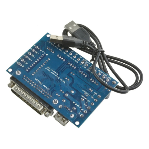 Interfata CNC Mach3 cu port paralel DB25, 5 axe, pentru drivere motoare pas cu pas [2]