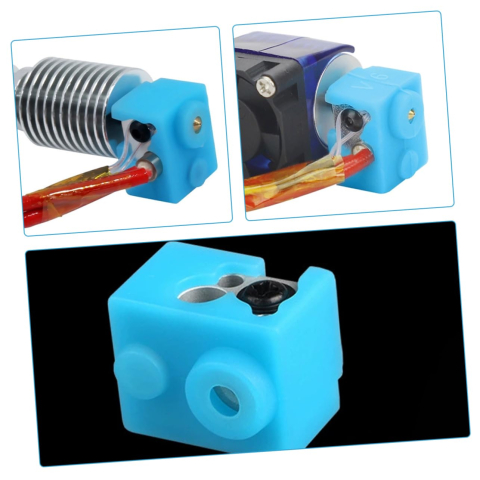 Izolatie din silicon pentru bloc de incalzire E3D V6, 20x16x12mm, albastra [3]
