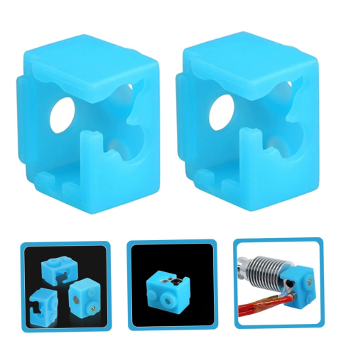 Izolatie din silicon pentru bloc de incalzire E3D V6, 20x16x12mm, albastra [4]