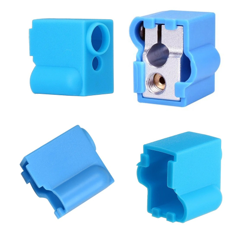 Cap de printare - Izolatie din silicon pentru bloc de incalzire Volcano, 20x20x12mm, albastra