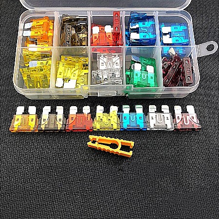 Cabluri si conectori - KIT 50 sigurante 5/7.5/10/15/20/30/40A diverse culori