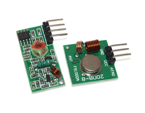 Module atasabile Arduino - Kit emitator si receptor RF 433 MHz MX-FS si MX-RM-5V, 1 set