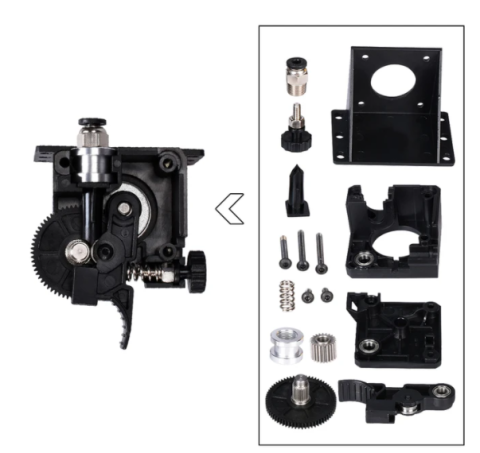 Kit extruder Titan E3D, 3:1, filament 1.75mm, cu suport NEMA 17 [6]