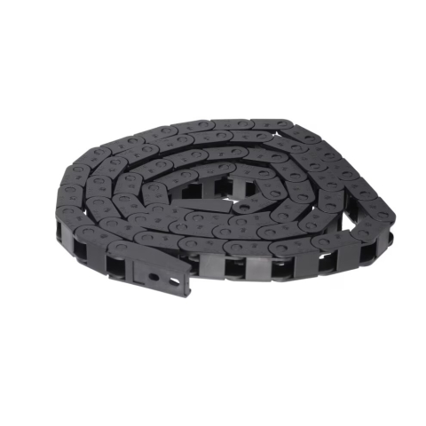 Cabluri, conectori si izolatie - Lant portcablu inchis 10x10mm, 1m, plastic, negru