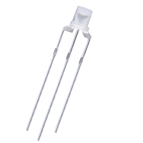 LED bicolor F3 3mm rosu si albastru, 3 pini, catod comun [4]