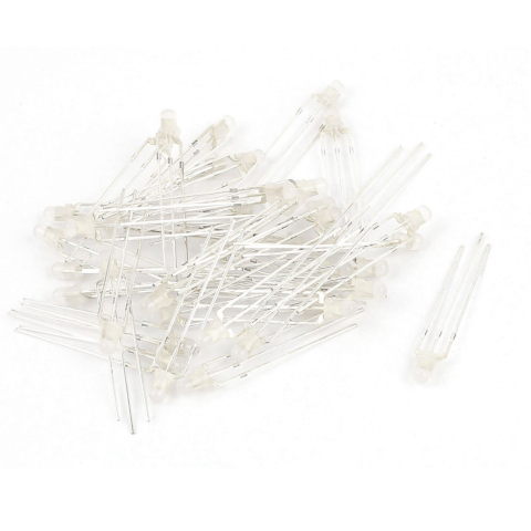 LED bicolor F3 3mm rosu si albastru, 3 pini, catod comun [7]