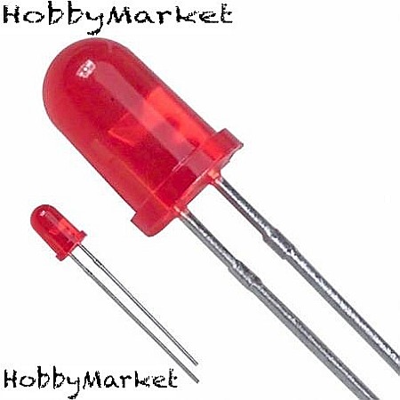 Componente Arduino - LED Rosu, 5mm (set 20 buc)