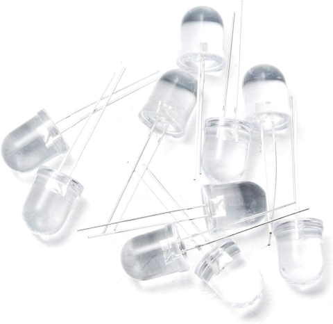 LED transparent culoare rosie, 10mm [2]