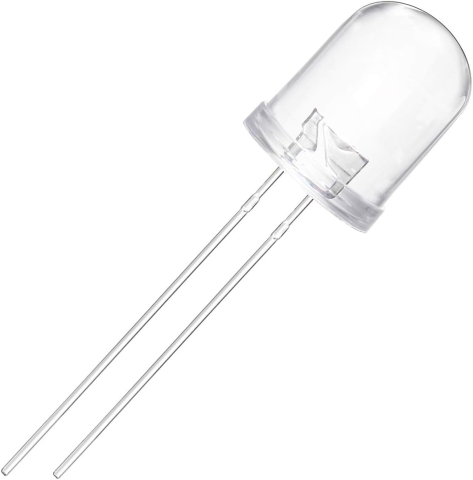 LED transparent culoare rosie, 10mm [1]