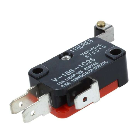 Piese electrice si electronice - Limitator intrerupator cursa V-156-1C25 cu rola, 15A 250V, pentru CNC si imprimante 3D​​​​​​​