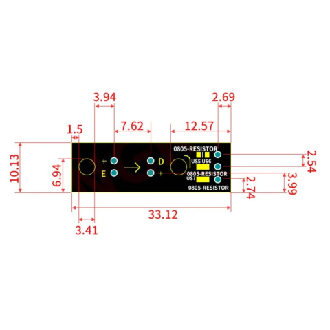 Limitator optic capat de cursa pentru imprimanta 3D, RAMPS 1.4, cablu 3 pini 50cm [5]