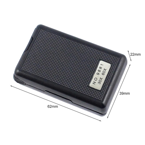 Lupa retractabila cu LED, marire 30X si 60X, lentile 21mm si 12mm [5]