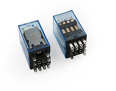Mini releu electromagnetic MY4NJ AC 220V cu soclu PYF14A [2]