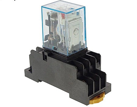 Relee - Mini releu electromagnetic MY4NJ AC 220V cu soclu PYF14A