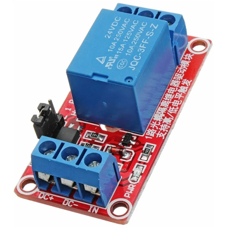 Relee - Modul releu 1 canal 24V, 10A, cu optocuplor SRD-24VDC-SL-C