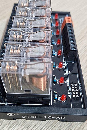 Module atasabile Arduino - Modul 8 relee, 1 inchis 1 deschis, AC 220V, sina DIN