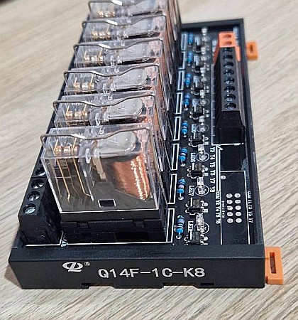 Module atasabile Arduino - Modul 8 relee, 1 inchis 1 deschis, DC 12V, sina DIN