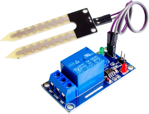 Modul control umiditate sol 12V cu senzor si releu 10A, pentru irigatii [1]