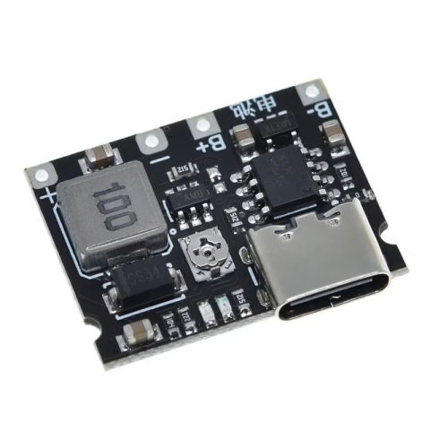 Incarcatoare si module de incarcare pentru acumulatori - Modul incarcare acumulator Li-ion USB-C, cu convertor step-up reglabil
