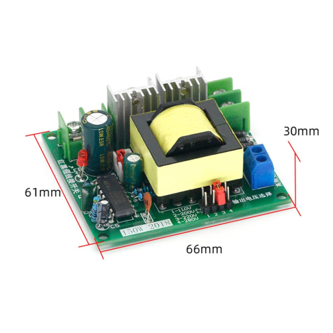 Modul invertor 12V DC la 110V/200V/220V/280V, 150W, iesiri AC/DC, selectare prin jumper [3]