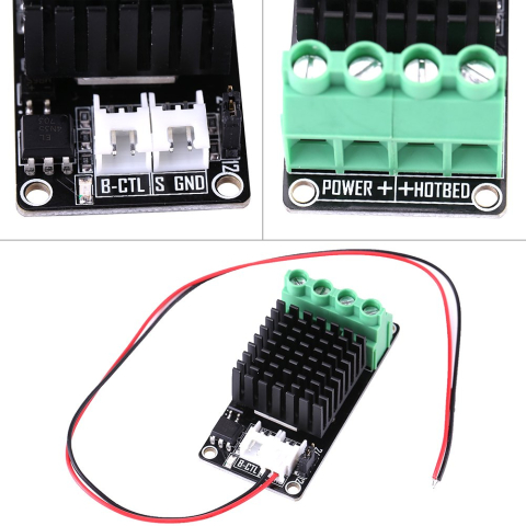 Pat de printare - Modul MOSFET 30A 12-24V pentru pat incalzit imprimanta 3D