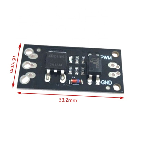 Modul MOSFET AOD4184 40V 50A, cu optocuplor, control PWM 3V/5V [2]