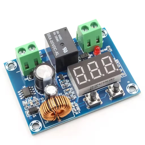 Incarcare, descarcare si afisare - Modul protectie descarcare acumulator XH-M609, 12V-36V, cu display LED