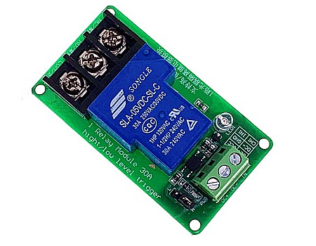 Relee - Modul releu 1 canal 30A, izolare optocuplor 12V, declansare high level si low level