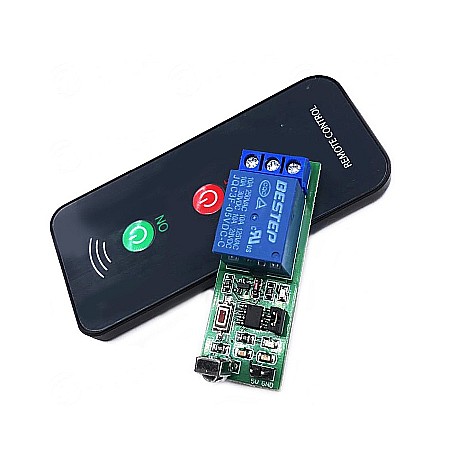 Modul releu, 5V, 10A, IR, 1 canal cu telecomanda 433Mhz [1]