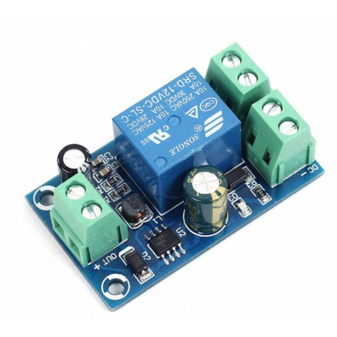 Relee - Modul releu automat comutare sursa DC 12-48V la baterie, 10A, SRD-12VDC-SL-C