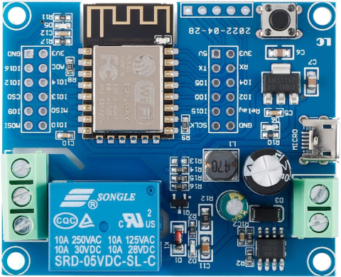 Modul releu WiFi ESP8266, 1 canal, alimentare 5-80V DC, programabil [1]