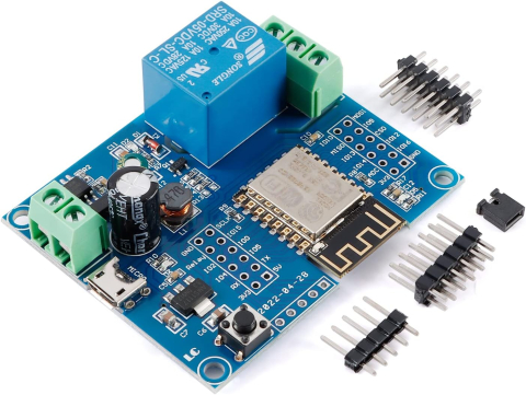 Relee - Modul releu WiFi ESP8266, 1 canal, alimentare 5-80V DC, programabil