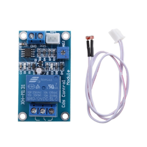 Senzori Arduino - Modul senzor lumina XH-M131 12V, cu releu si fotorezistenta