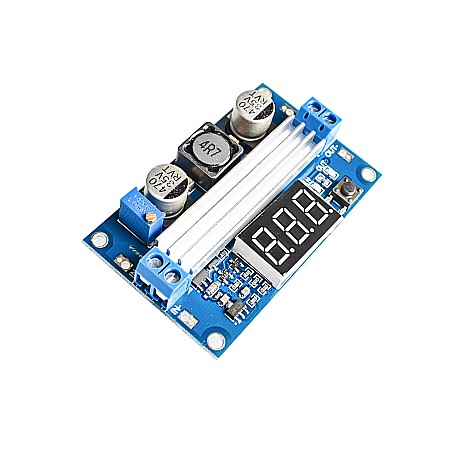 Surse de alimentare - Modul step-up 100W DC-DC 3-35V la 3-35V, ajustabil, cu display