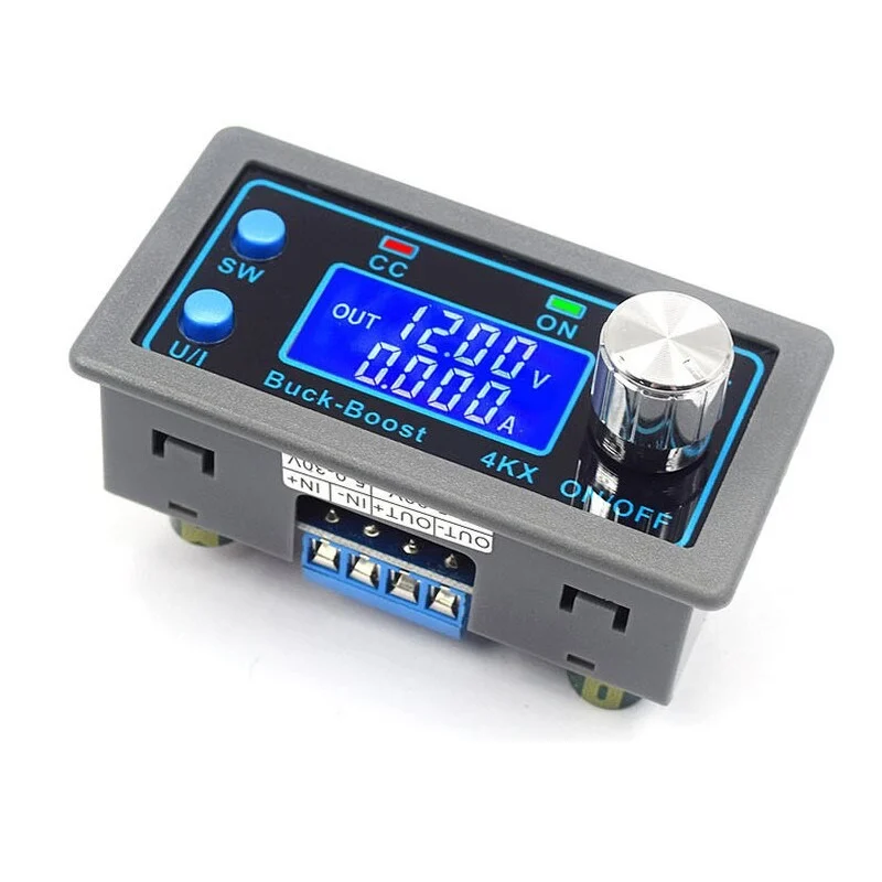 Surse de alimentare - Modul sursa reglabila de alimentare DC-DC cu functie step-up / step-down, ZK-4KX, cu afisaj, 4A, 0.5-30V DC