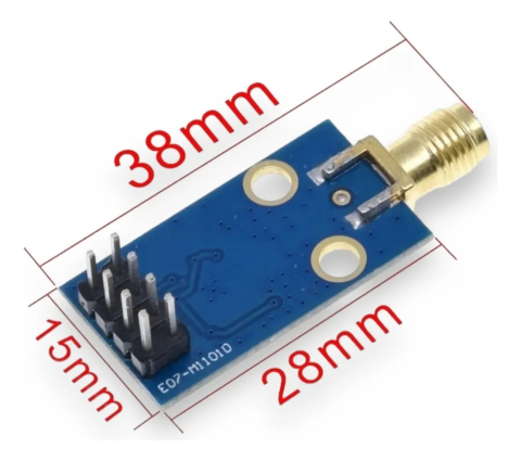 Modul transceiver wireless CC1101, 433MHz, cu antena SMA reglabila [1]