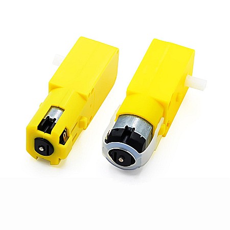 Motor DC TT cu reductor 1:48, 3–6V, 100RPM, ax simplu [1]