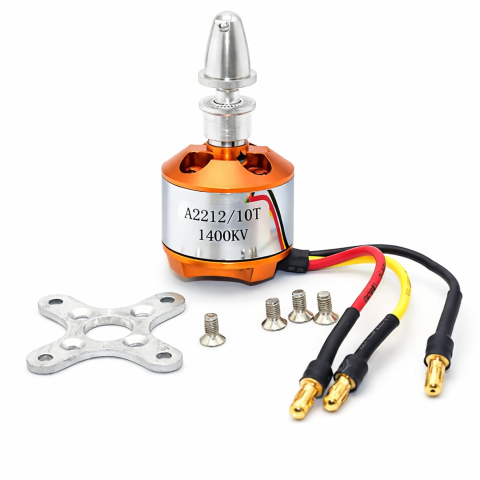 Motoare brushless - Motor brushless A2212/10T 1400KV, 11.1V, ax 3.17mm