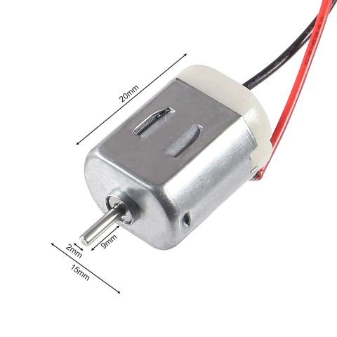 Motor DC 130 cu perii, 3-6V, ax 2mm, cu fire de conectare [5]