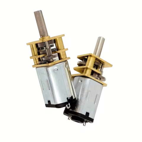 Motoare cu reductor - Motor DC cu reductor GA12-N20, 6 V, 1000 rpm, ax D 3x10 mm​​​​​​​