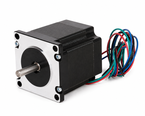 Piese electrice si electronice - Motor pas cu pas NEMA 23 57STH56-2804A, 2.8A, 126N.cm, CNC