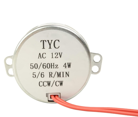 Motor sincron TYC-50 AC 12V, 4W, 5-6rpm, ax 7mm [2]