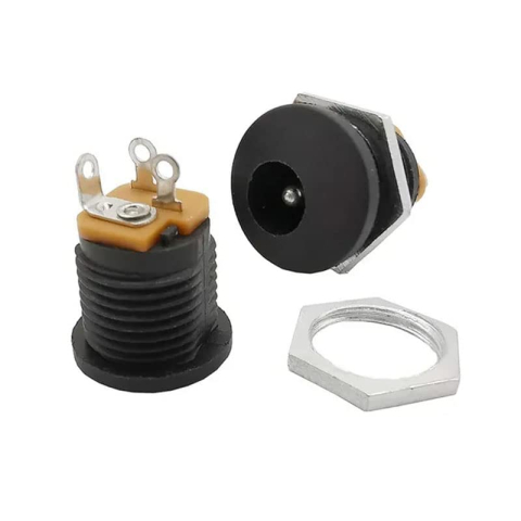 Cabluri si conectori - Mufa alimentare DC mama DC-022, 5.5x2.1mm, montaj pe panou