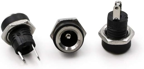 Conectori, mufe si blocuri terminale - Mufa alimentare mama DC 5.5x2.1mm, 2 pini, montaj panou