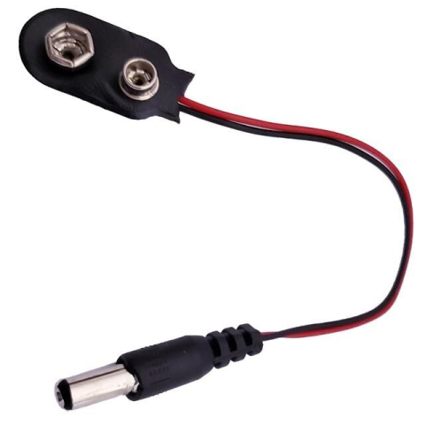 Conectori, mufe si blocuri terminale - Mufa baterie 9V cu conector DC Jack 5.5x2.1mm