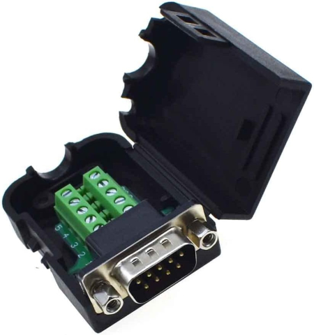 Mufa conector tata DB9 RS232 cu conectori terminal, cu surub [2]