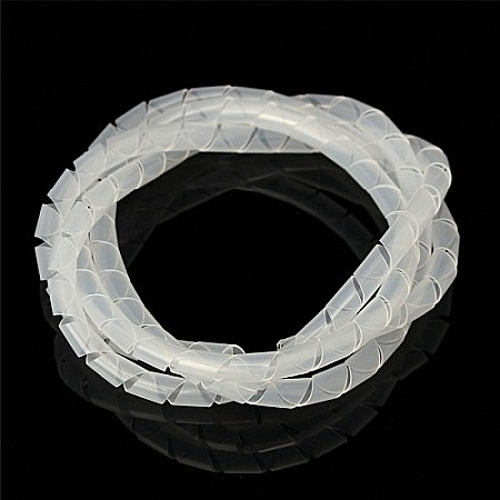 Piese mecanice - Organizator spiralat cablu, transparent, 8mm, lungime 1m