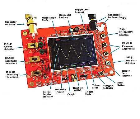 Osciloscop digital DSO138 cu ecran 2.4" TFT [2]