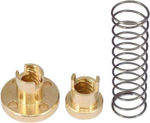 Piulita anti-backlash T8x8 cu arc pentru surub trapezoidal, pas 2mm, avans 8mm [3]